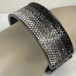 Lia Sophia Gun Metal Black and Silver Crystal Bracelet